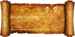 Vajda Izolda névjegykártya
